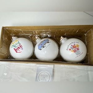 NWOT Life is Good Christmas ornaments-3 pack